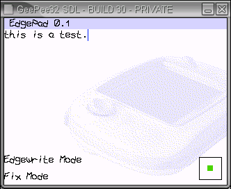 EdgePad for GP2X screenshot